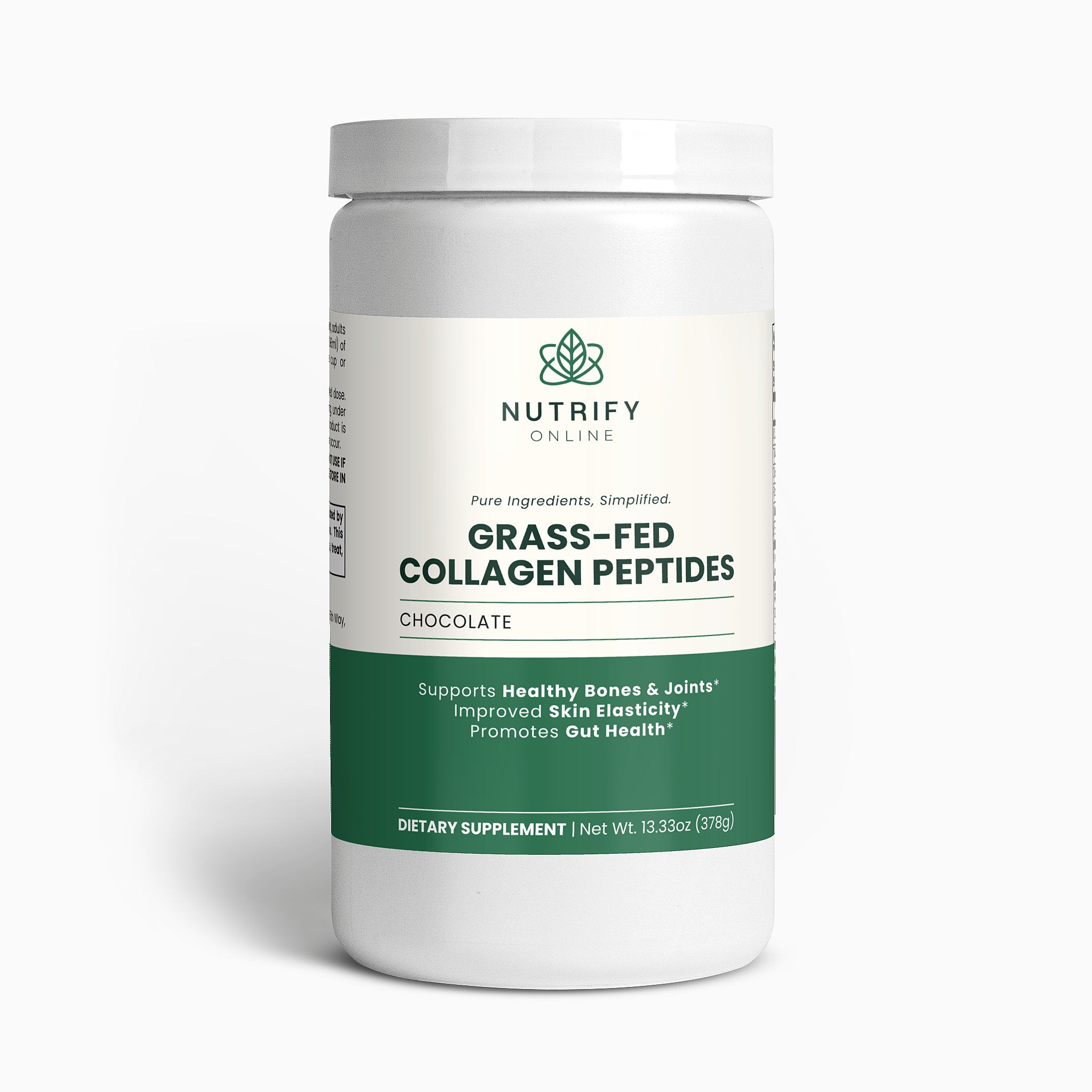 Grass-Fed Collagen Peptides Powder (Chocolate)
