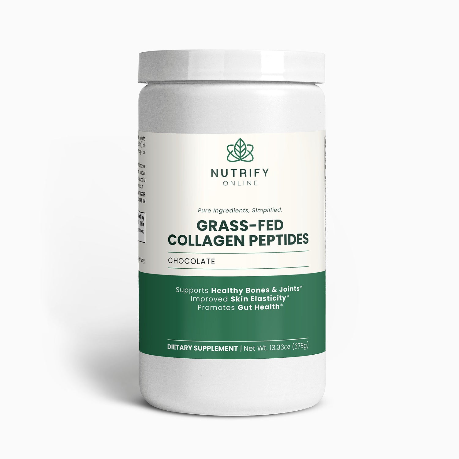 Grass-Fed Collagen Peptides Powder (Chocolate)